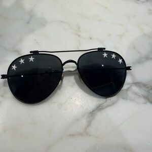 Givenchy Black Star Aviator Sunglasses